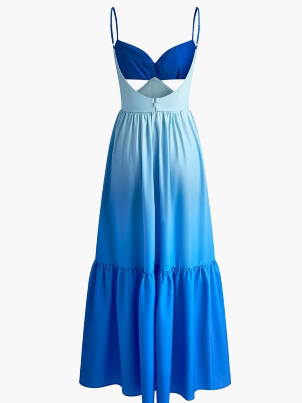 Commense Blue Ombre Maxi Dress Size Medium - Picture 3 of 9